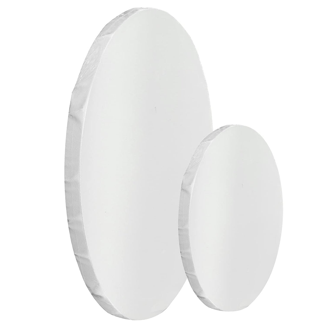 2PCS Professional Stretched Circle Canvas Board for Painting, Acrylic Pouring Round Canvas