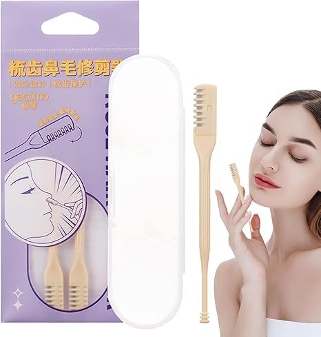 2 Pcs Best Universal Manual Nose Hair Trimmer for Men and Women - Painless Nasal and Ear Hair Remover, Small Trimmer for Men, Ear Cutter Knife, Trimmers Clipper
