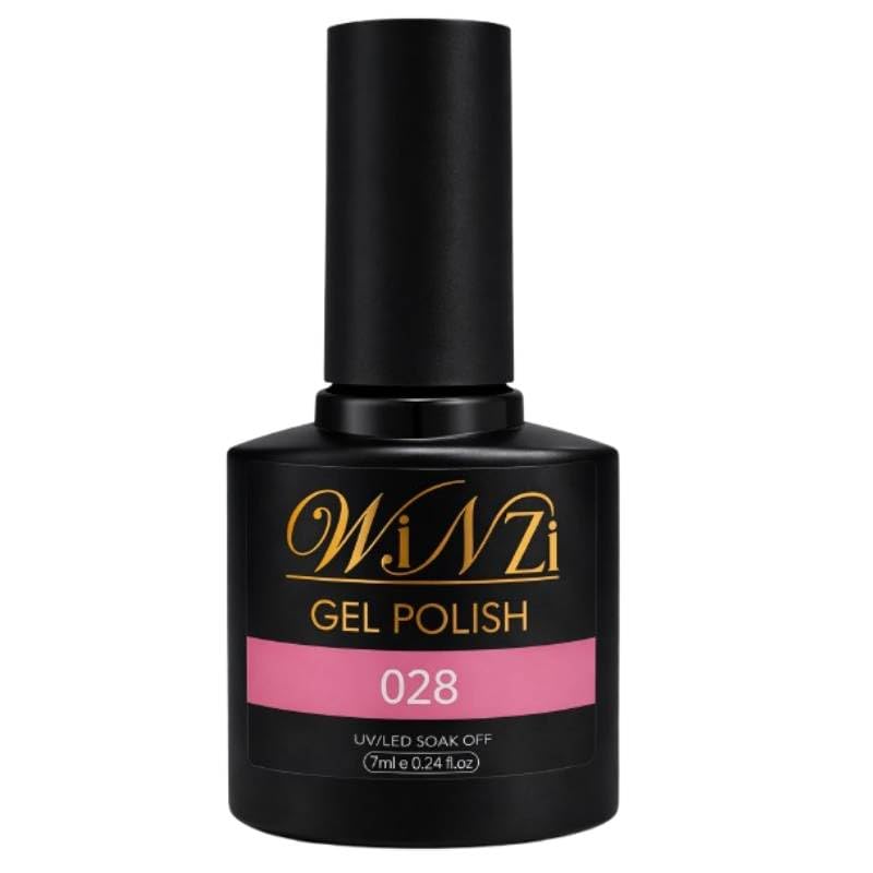 Hot Pink Gel Nail Polish 7ML, Bright Pink Soak Off UV LED Gel Polish, Smooth Application, High Gloss Finish, Long Lasting Color for Salon Manicure and DIY at Home for Women (028)