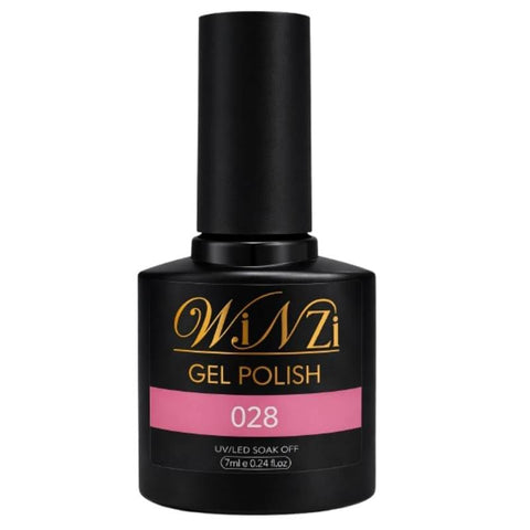Hot Pink Gel Nail Polish 7ML, Bright Pink Soak Off UV LED Gel Polish, Smooth Application, High Gloss Finish, Long Lasting Color for Salon Manicure and DIY at Home for Women (028)