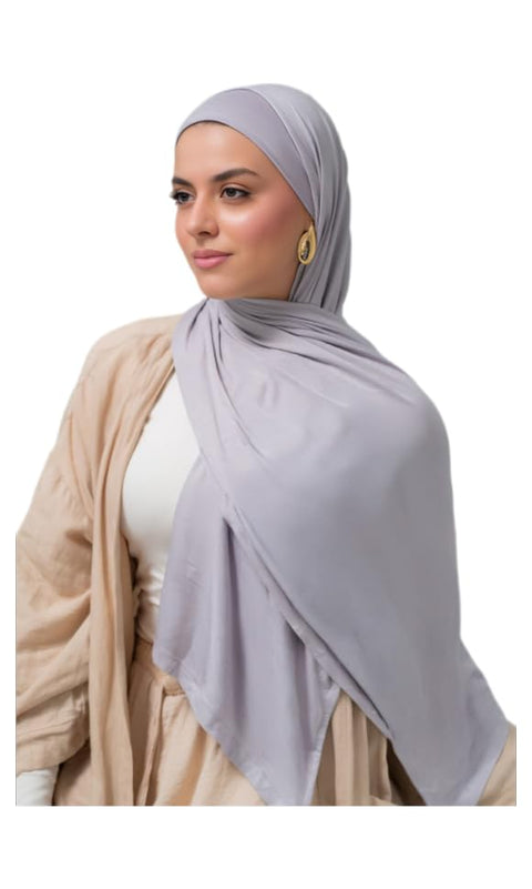 Luxury Cotton Gel Scarf with Comfortable Drawstring Bandana - 195cm Length, 75 cm Width - Solid Colors, 100% Cotton Gel Pure Material Seamless