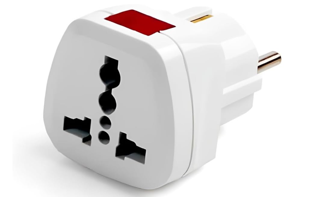 Power Plug Adapter – Durable Electrical Power Socket, Safe and Compact Design for Home, Office, and Travel