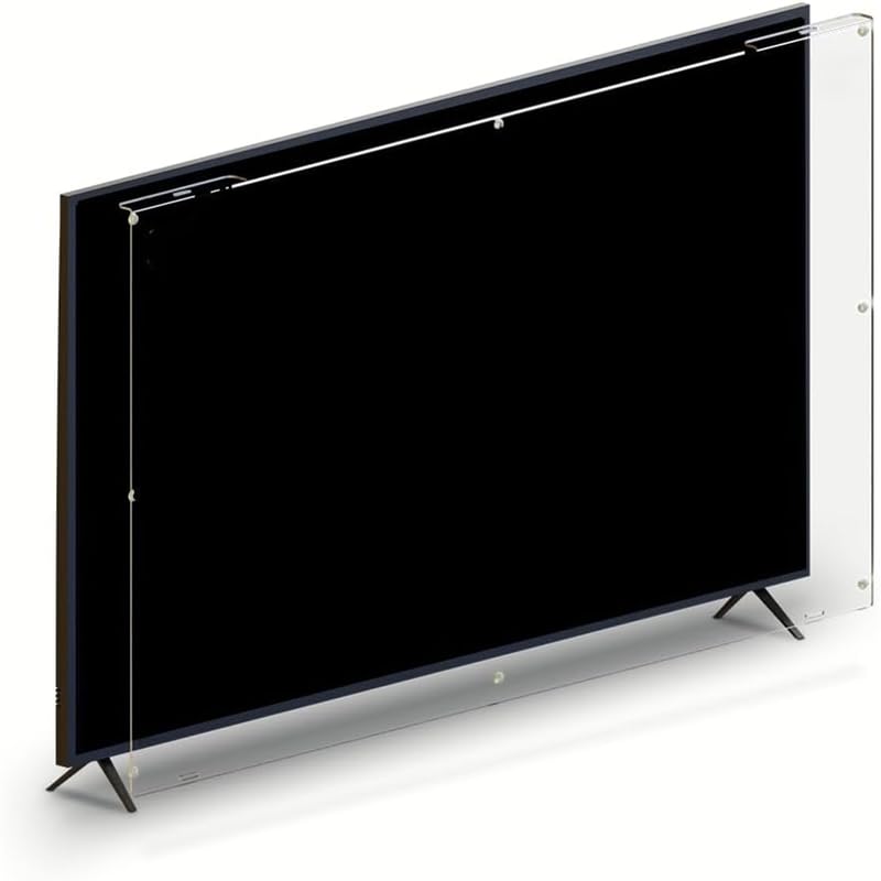 Best Media 43 Inch TV Screen Protector - 3mm Premium Acrylic - Scratch & Liquid Resistant - Fits All Flat Screens