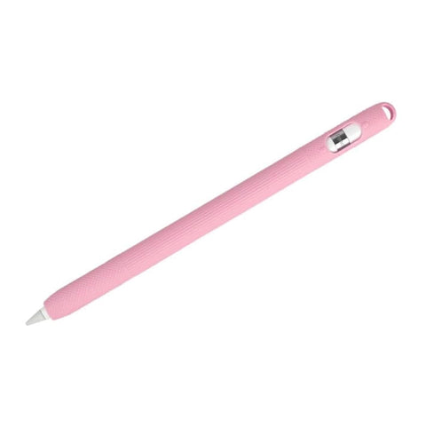 (1-B) Pencil 1 Silicone Cover, Solid Color Stylus Pen Case For Apple Pencil 1 - Pink