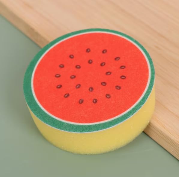 Dollar Watermelon Slice Kitchen Cleaning Sponge Multifunctional Dish and Utensil Sponge Household Import