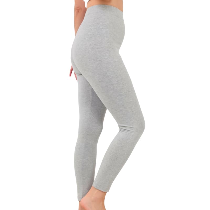 Cotton Zone Premium Organic Cotton women high-waisted long leggings size
