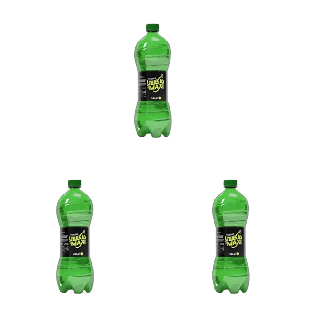 Maxi Lemon Soft Drink - 1 L (Pack of 3)