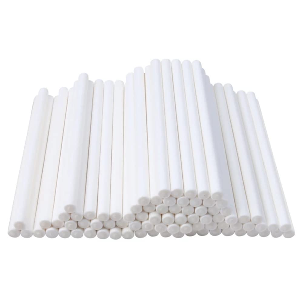 Reusable Strong White Cake Pop Sticks Plastic (100 Counts) sticks 6 inch lolipop stick, royal cake pop sticks, white candy sticks sucker sticks lollipop stick