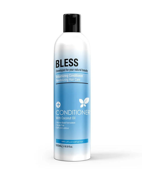 BLESS Conditioner with Coconut Oil, 500 ml, Nourishing and Moisturising, for All Hair Types, Volumising and Moisturising