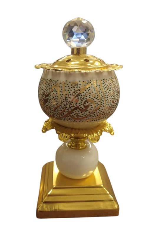 Generic Elegant Incense Burner - Gold and White