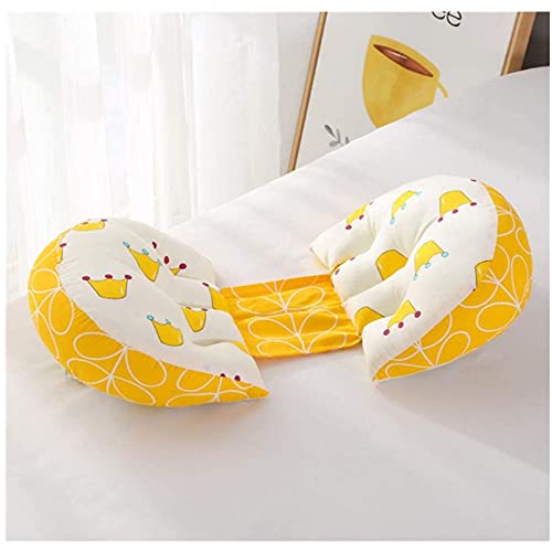 Moro Moro 3 U-Shaped Waist Support Side Sleep Pregnancy Cushion Body Maternity Pillow (Yellow)