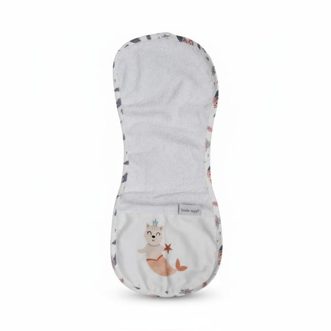 Ultra Absorbent Mermaid Pattern Bath Burping Towel for 0-2 Years Babies