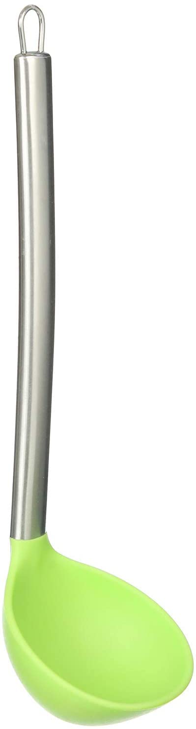 Silicone hand stainless steel scoop - multicolor