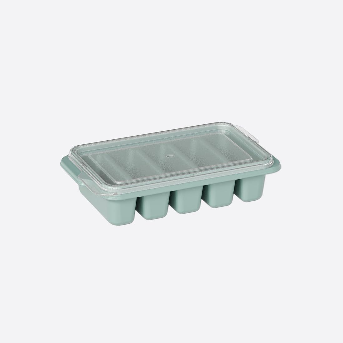 Plastic Ice Mold Rectangular 5 Deep Sections With Strong Sealed Lid - Multi Color