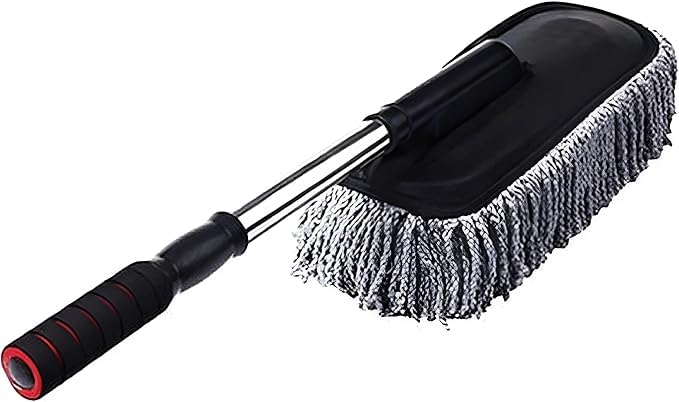 2 in 1 Car Cleaning Kit (Jabasu Large Size Duster) Gray