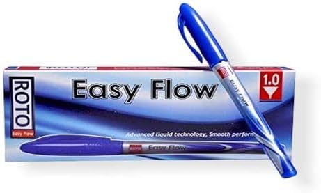Roto Easyflow Ballpoint Pen Blue 1.0 mm - Pack of 12
