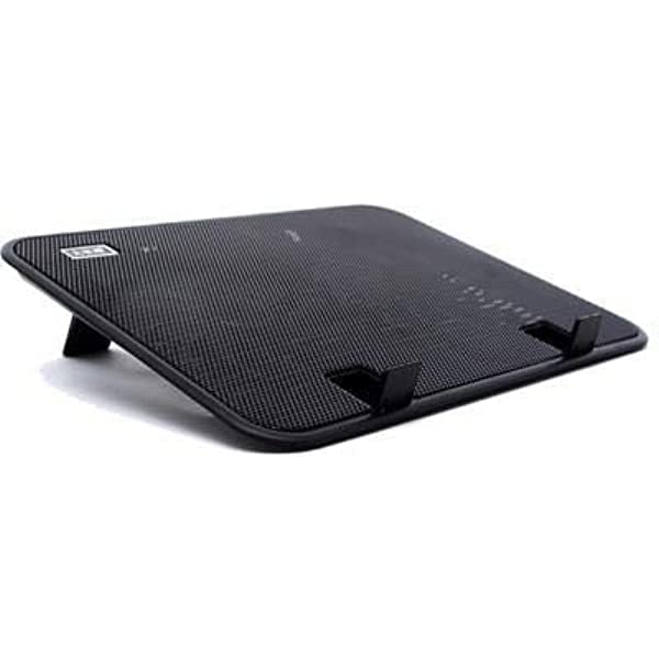 Jertch 330 Laptop Cooling Pad Adjustable Laptop - USB Anti-Slip Cooling Pad with 2 Fans for 15.6 Inch Laptop, Black