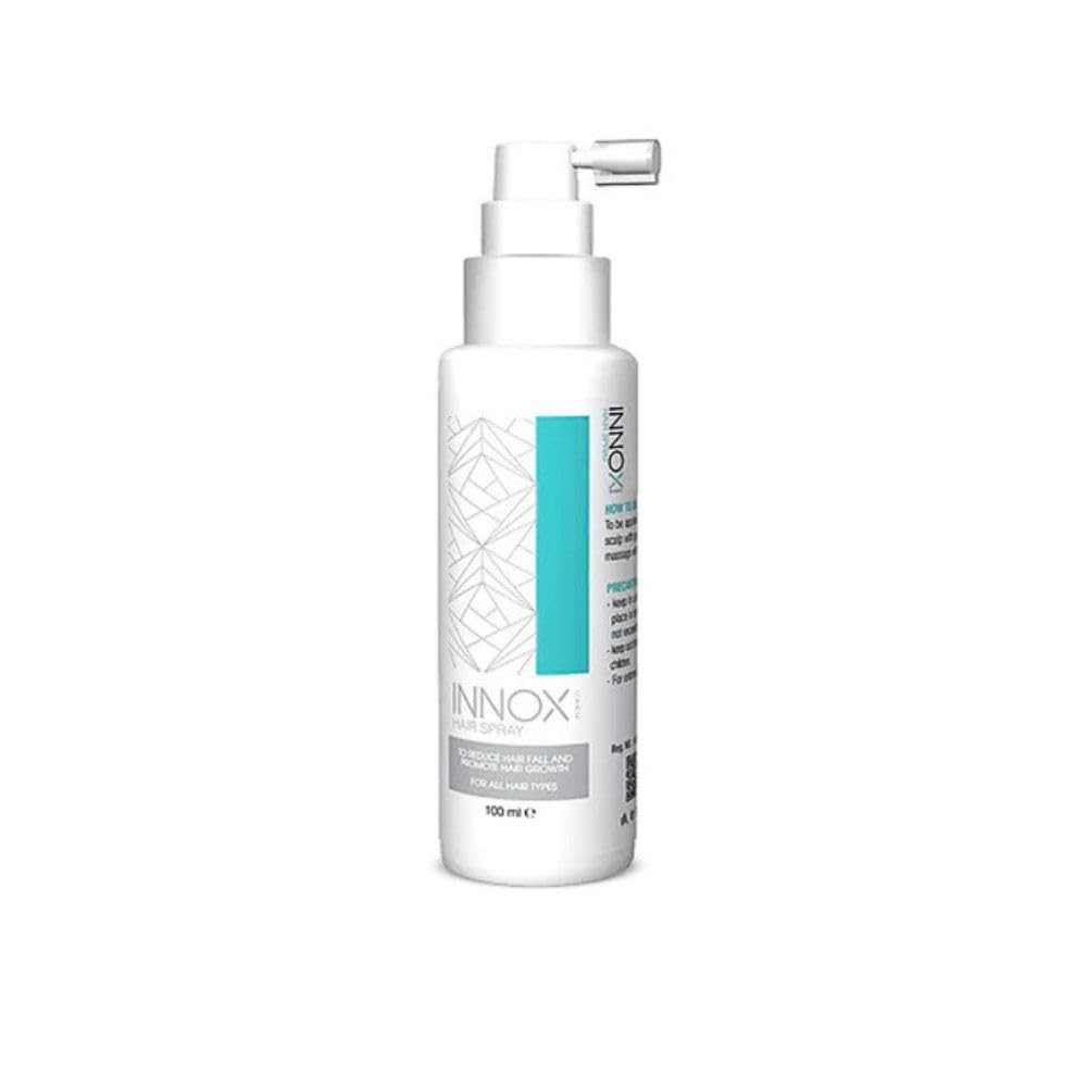 INNOX Hair Spray 100 ml - Scalp Nourishing & Hair Growth Stimulator - For Hereditary Hair Loss - With Biotin and Caffeine & Plant Extracts