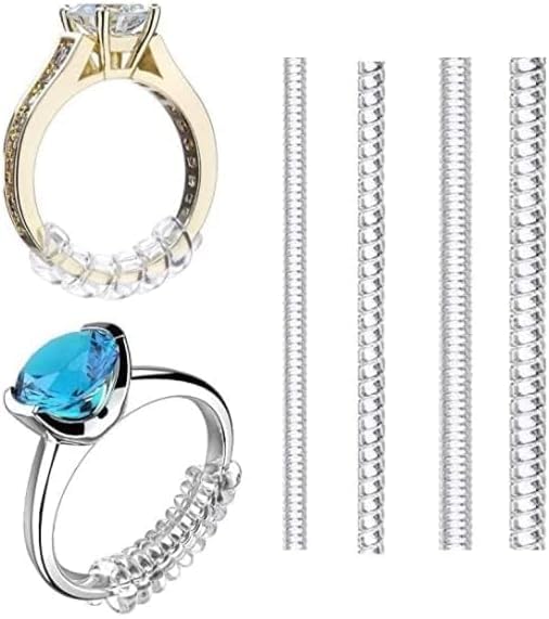 Ring Sizer Adjuster, 4 Piece Set Assorted Thicknesses to Reduce Ring Size and Hold Comfortably, Non-Itchy Material