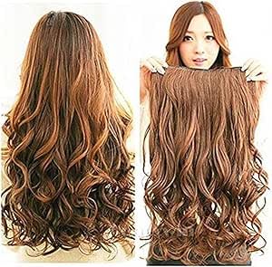 Honeywin Remi Wavy In Hair Extension 5 Clip, Brown ecif