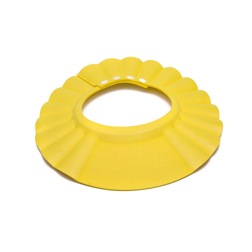 Baby's and Kids Safe Shampoo Shower Bathing Protect Soft Cap Yellow, M