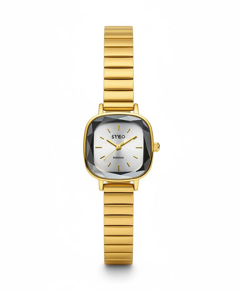 Women's Gold Watch with Metal Strap – Classic & Elegant Design for Women – Luxury Quartz Watch with Multiple Shapes (Oval, Square, Round Rectangle) – Casual & Trendy Wrist Watch