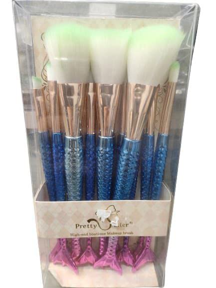 Dale Fish 10 Pcs Large Makeup Brush Set