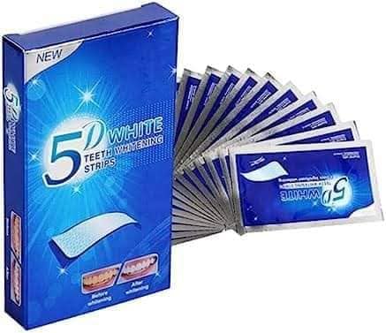 New Advanced Teeth Whitening Kit:10 Strips & 1 Bag - Professional Solution for Whitening Yellow Teeth by Removing Stains Plaque and Tartar
