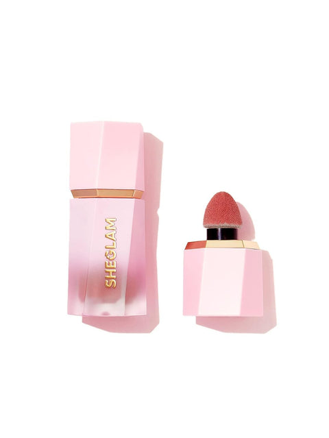SheGlam Color Bloom Liquid Blush with Built In Applicator | Natural Dewy Matte Finish | Long Wear, Waterproof, Highly Pigmented | Shade: Rose Ritual