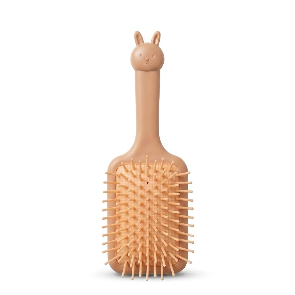 Catch Up Baby Hair Brush Soft Bristles Gentle Scalp Care Newborn Infant Toddler Brush Safe Comfortable Handle Detangling Baby Hair Grooming Tool