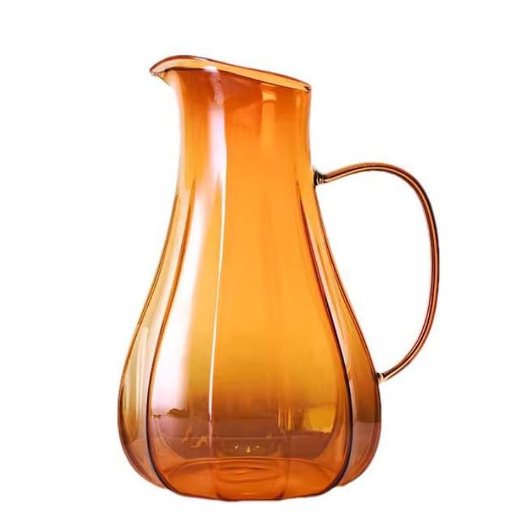 Glass Water Kettle, Stovetop and Refrigerator Safe Kettle with Stainless Steel Lid for Tea and Coffee (Shape 9)