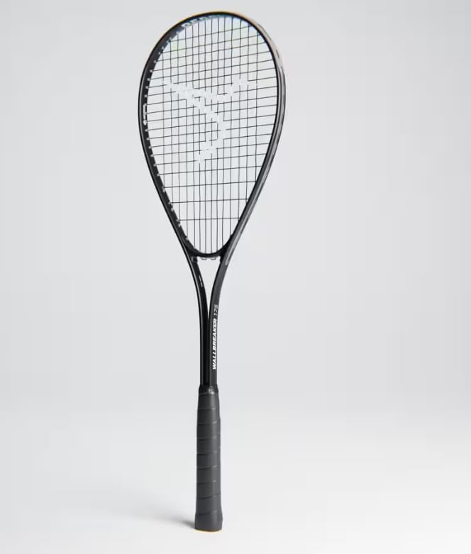 Professional Squash Racket, Black and Silver, Frame Design