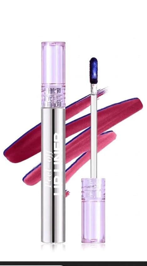 Peel Off Lip Stain Tints - Matte Lipstick Lip Stain Long Lasting Waterproof for Women, Non-stick Cup Lipstick Peel Off High Pigmented 24 Hours Lips Stains-3.5ML (N-1)