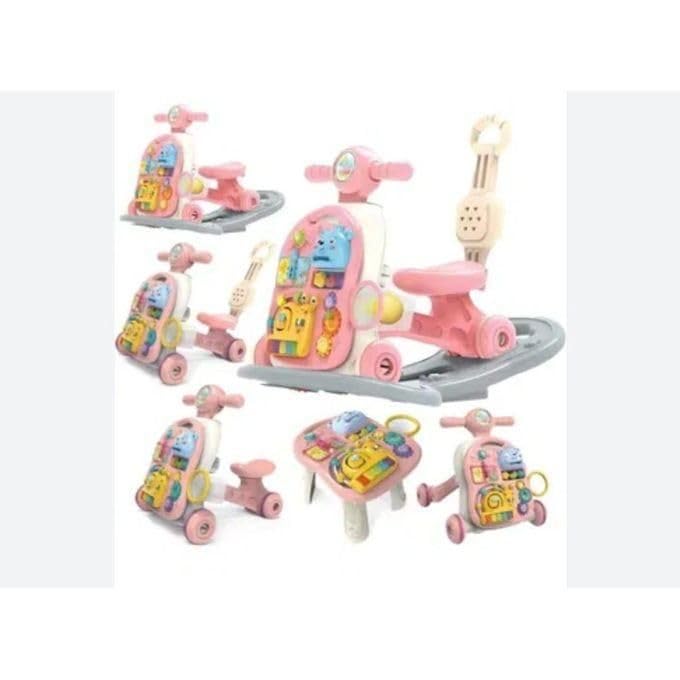 6-in-1 Babyy Walker pink