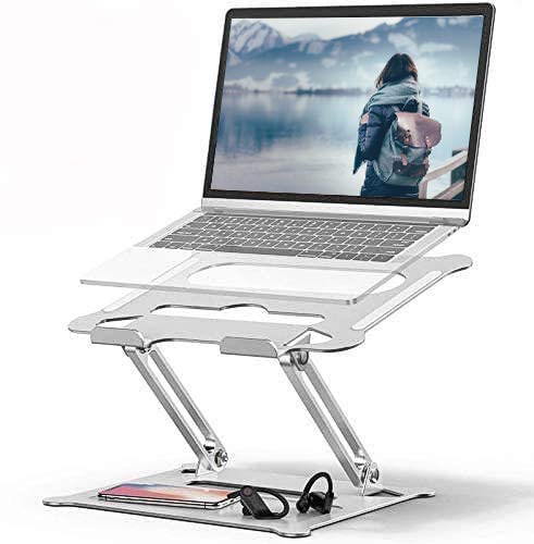 Laptop Stand, Aluminum Ventilation and Cooling Multi-Function Digital Creative Stand, Manual Folding Lift Base, Laptop Stand can Also be Used for Tablet, Ipad (Less Than 17 Inches)
