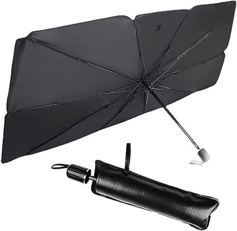 NC Car Windshield Sun Shade Foldable car Sun Umbrella,Blocks UV Rays Sun Visor for car[48 25.6 inches (122 * 65 cm)] Fit Most Vehicle