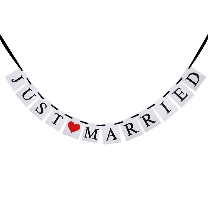 KAYL JUST MARRIED Flags Wedding Engagement Bride Banner