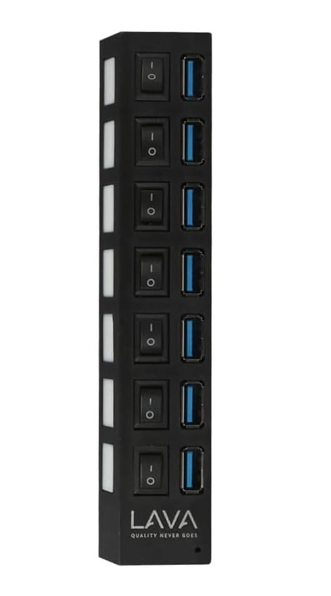 LAVA 7 Ports USB HUB/adapter, Speed USB 2.0/3.0 - up to 480 MBps