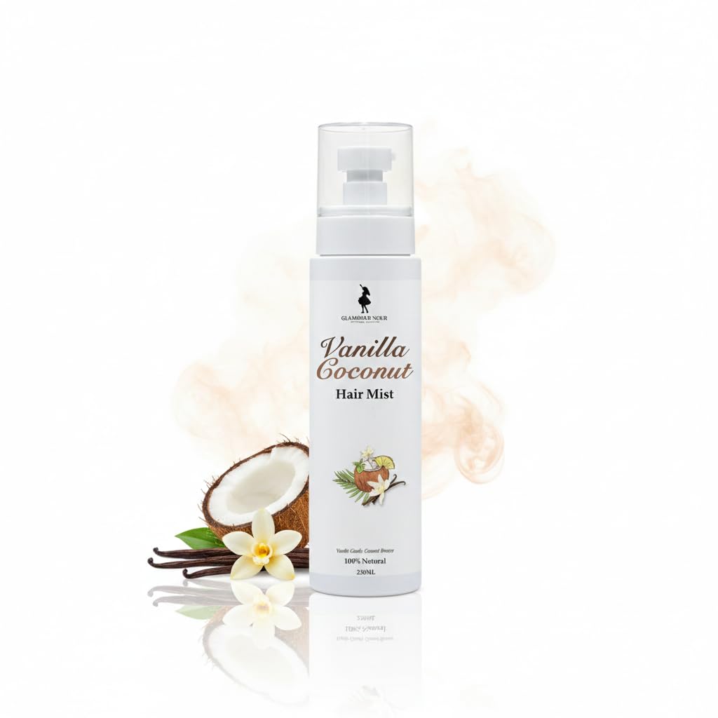 Glamour D Nour Vanilla Coconut Hair Mist 200 ml, White