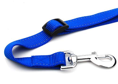 Pet Dog Car Travel Seat Belt Dog Safety Leash - blue