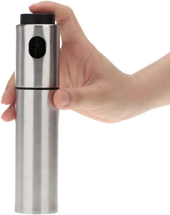 Oil Spray Bottle Stainless Steel For Cooking Air Fryer Olive Oil Vinegar Mister Refillable Dispenser For Baking BBQ Salad Kitchen Accessories Leakproof