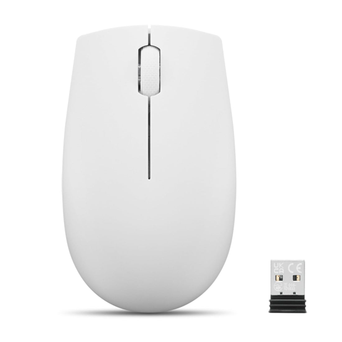 Lenovo 300 Wireless Compact Mouse (Cloud Grey) with battery