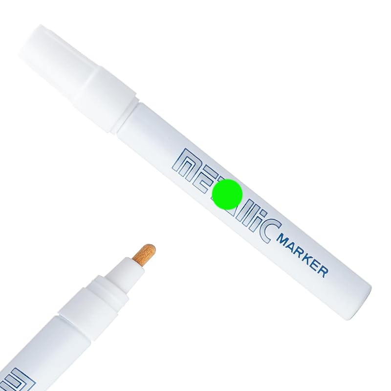 KaberMisr 2020 Permanent Marker, Medium Point For All Surfaces, Multi Use In Cars To Highlight, Hide Lines And More (Korean - Permanent - Medium Nib - White)