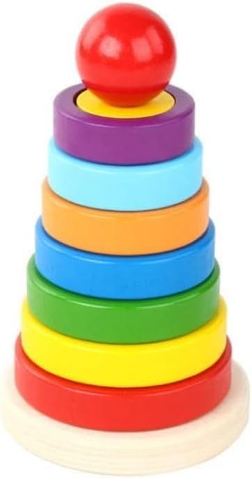Learning Large Wood-Ring Tower with Shapes