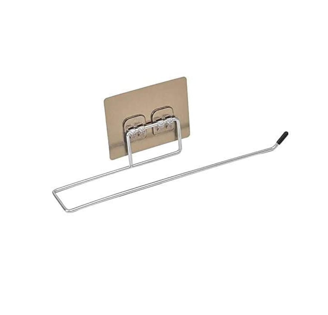 Veera Hub MAHISHA Stainless Steel Self Adhesive Napkin Ring Wall Mount Towel Hanging Toiler Paper Holder with Magic Adhesive Pad Kitchen Paper Hanger