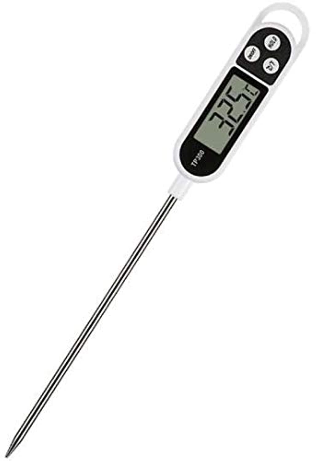 Raqi Kitchen Food and Liquid Digital Thermometer for Measuring - White