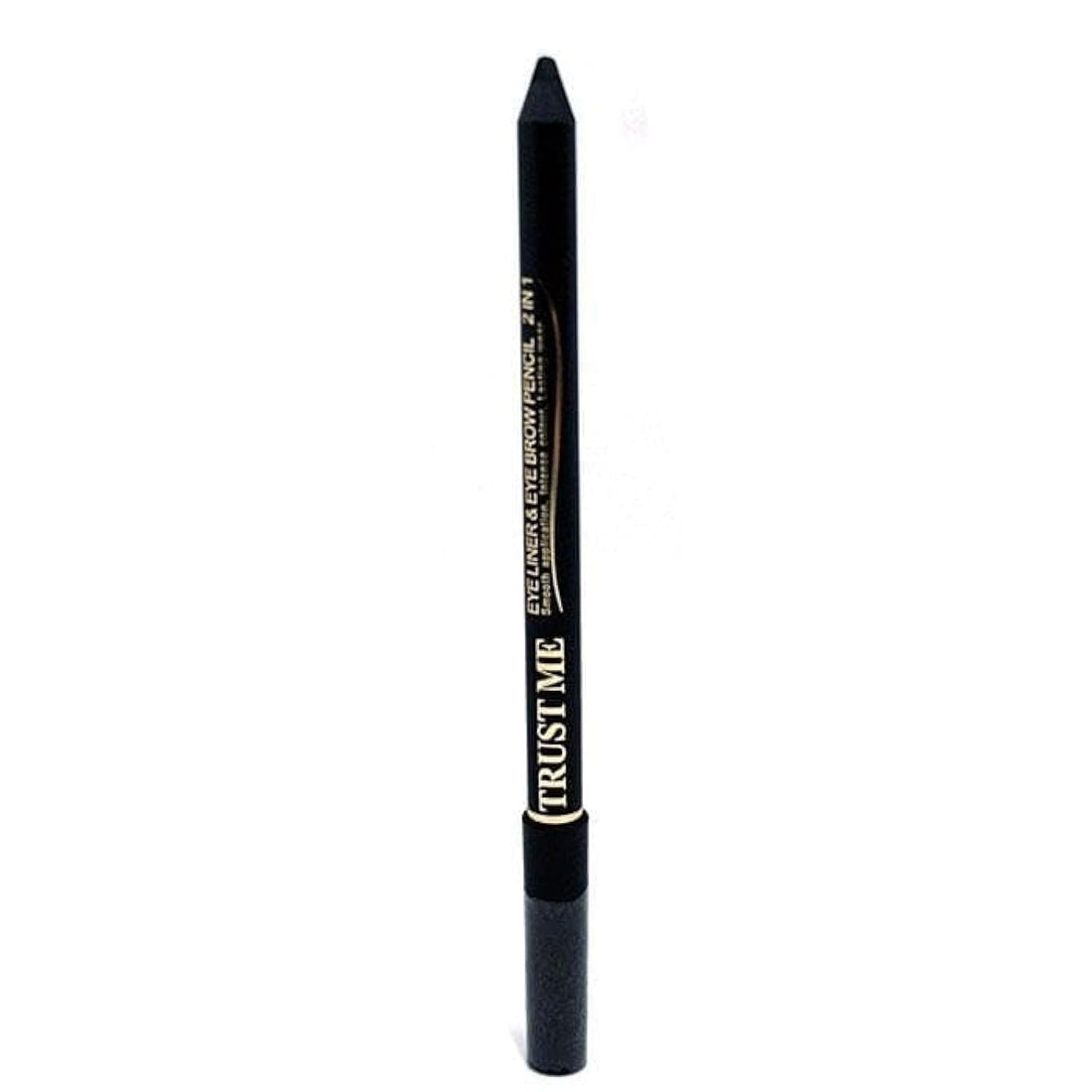 Trust Me Eyeliner & Eyebrow Pencil, 2 IN 1 - Black