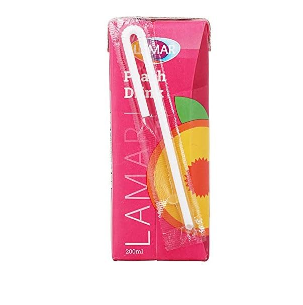 Lamar Peach Juice - 200 ml (Pack of 6)