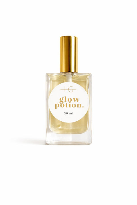 HG Glow Potion Multifunctional Dry Oil – Honey, Hyaluronic Acid, Retinol & 10+ Botanical Oils | Face, Body & Hair Treatment | Nourishing, Brightening & Non-Greasy | 50 ml