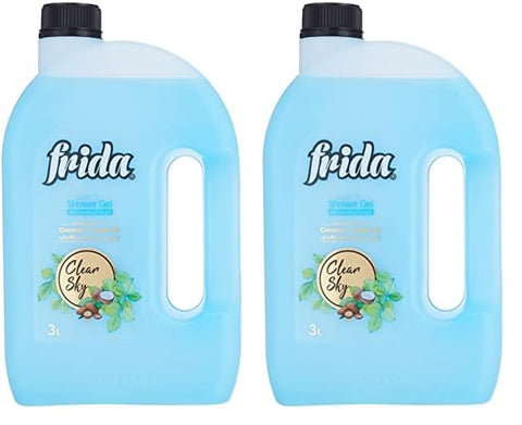 Frida Clear Sky Bath and Shower Gel - 3 Liters (Pack of 2)
